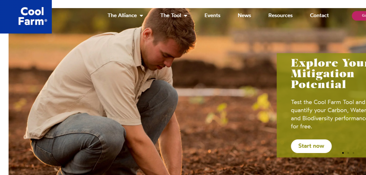 Climate Smart Farming Cool Farm Tool GHG and Biodiversity Calculator